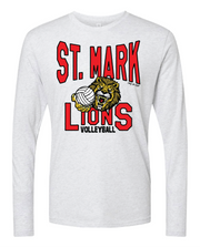 "St. Mark Lions Volleyball" Design on Ash