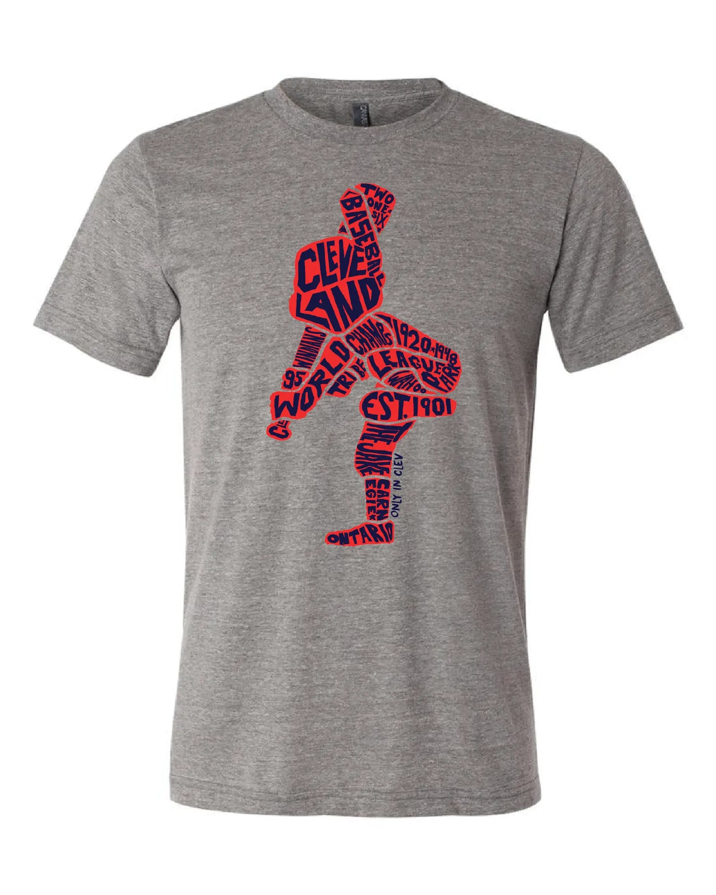 "Cleveland Slugger" on Gray - Only in Clev 3XL-Men-s-Short-Sleeve-T-Shirt