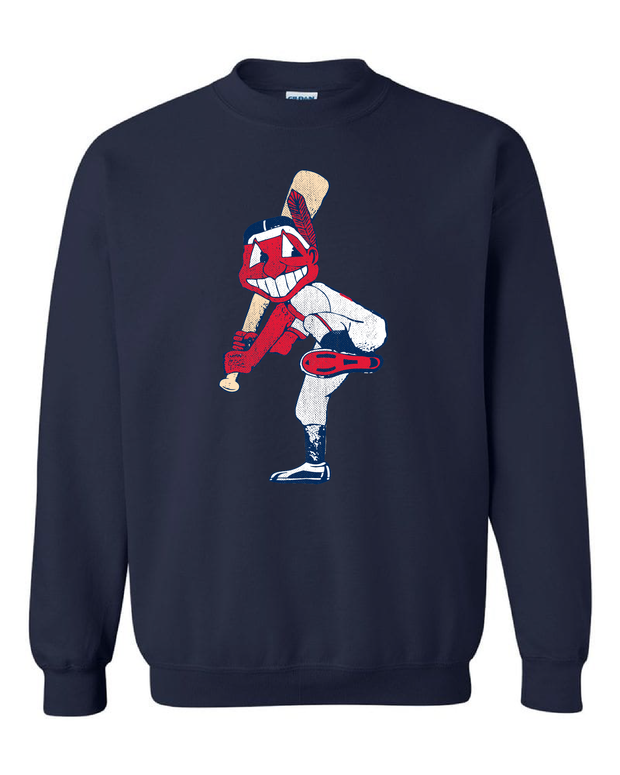 "Cleveland Solo Slugger" Solid on Navy