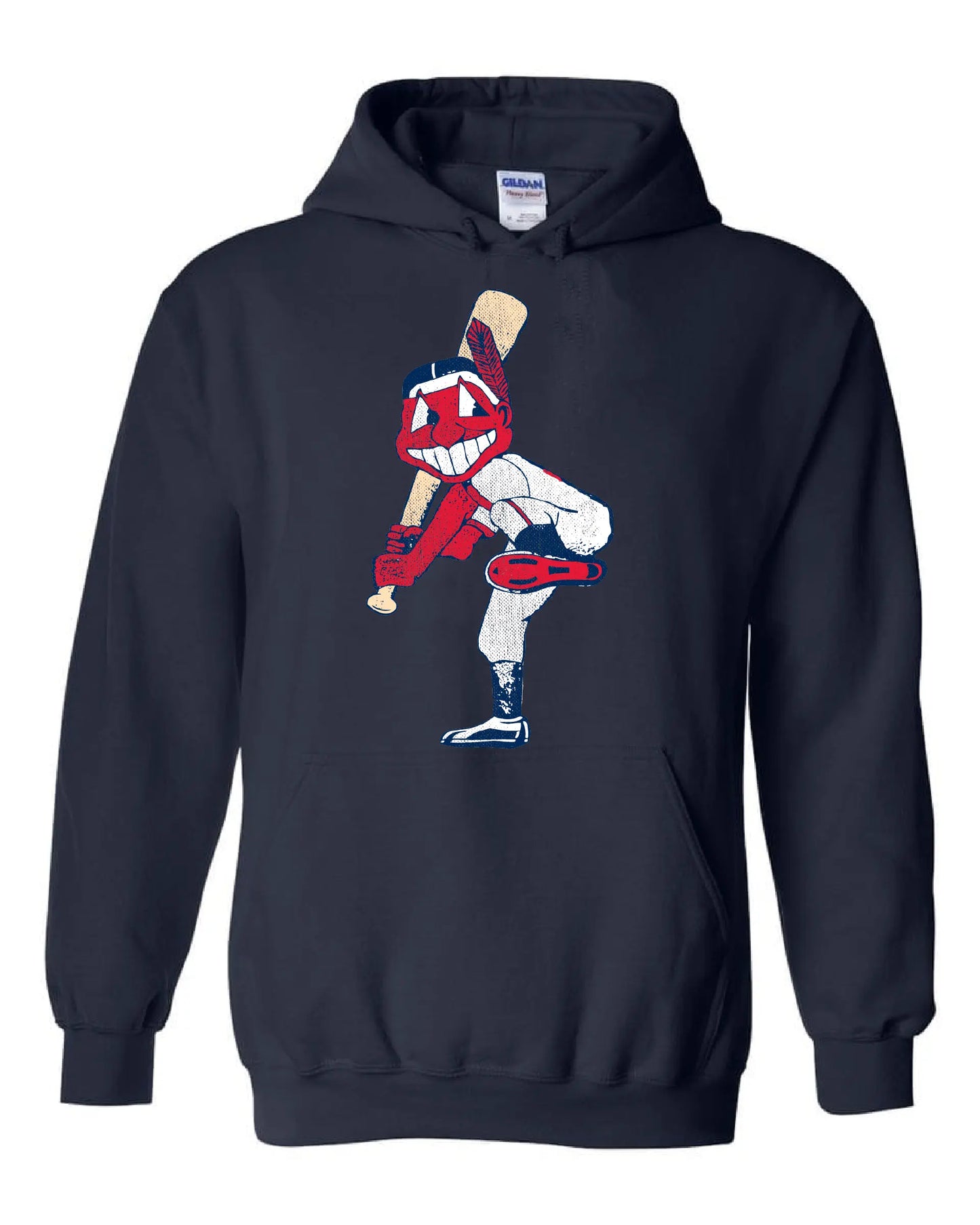"Cleveland Solo Slugger" Solid on Navy - Only in Clev 3XL-Hoodies