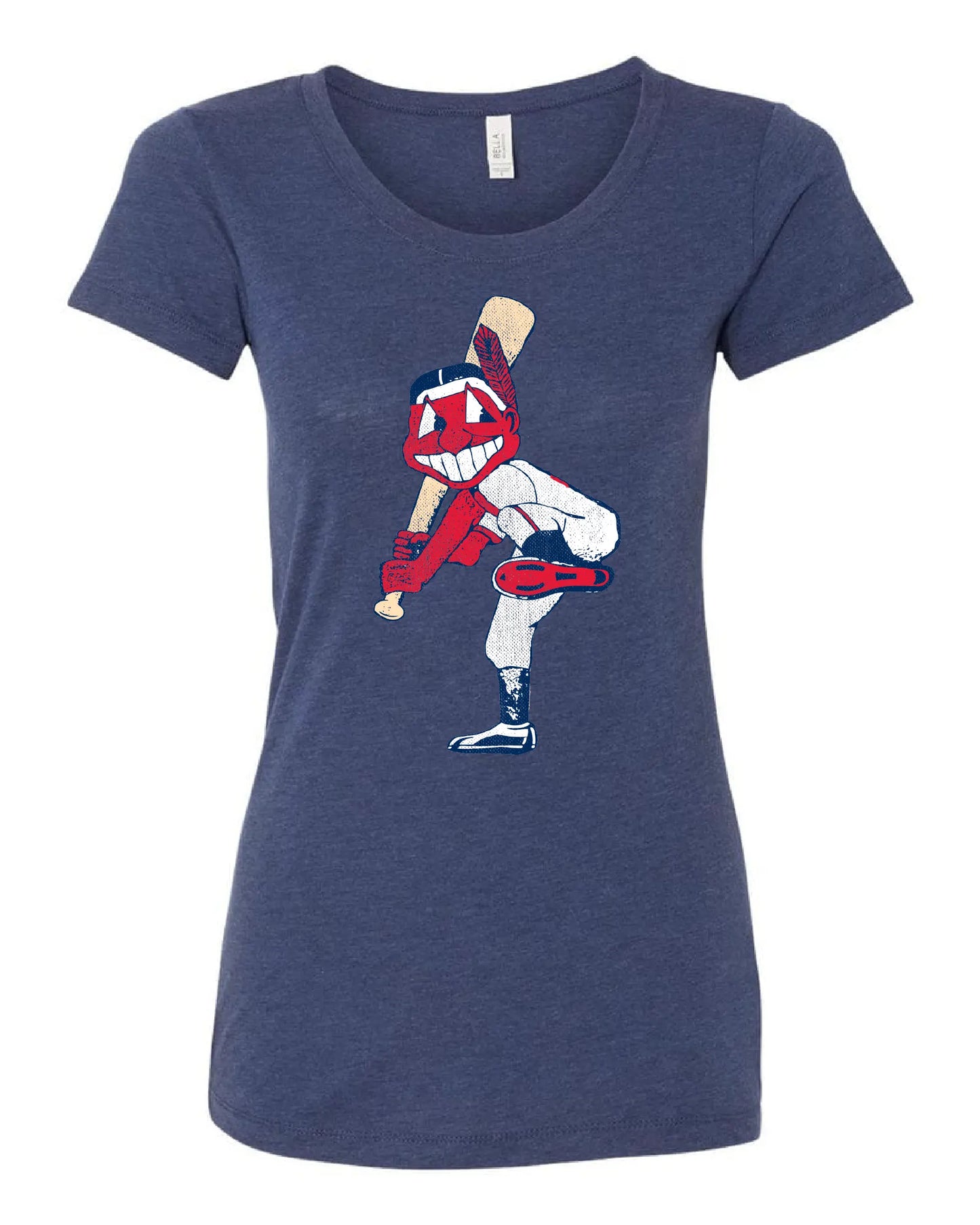 "Cleveland Solo Slugger" Solid on Navy - Only in Clev 2XL-Women-s-Short-Sleeve-T-Shirt