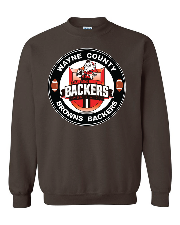 "Wayne County Browns Backers" Design on Brown