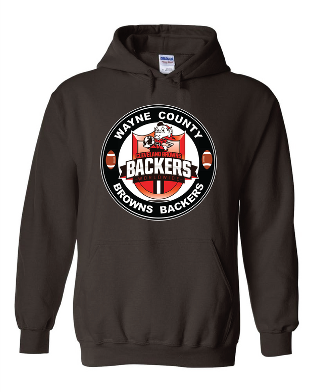 "Wayne County Browns Backers" Design on Brown