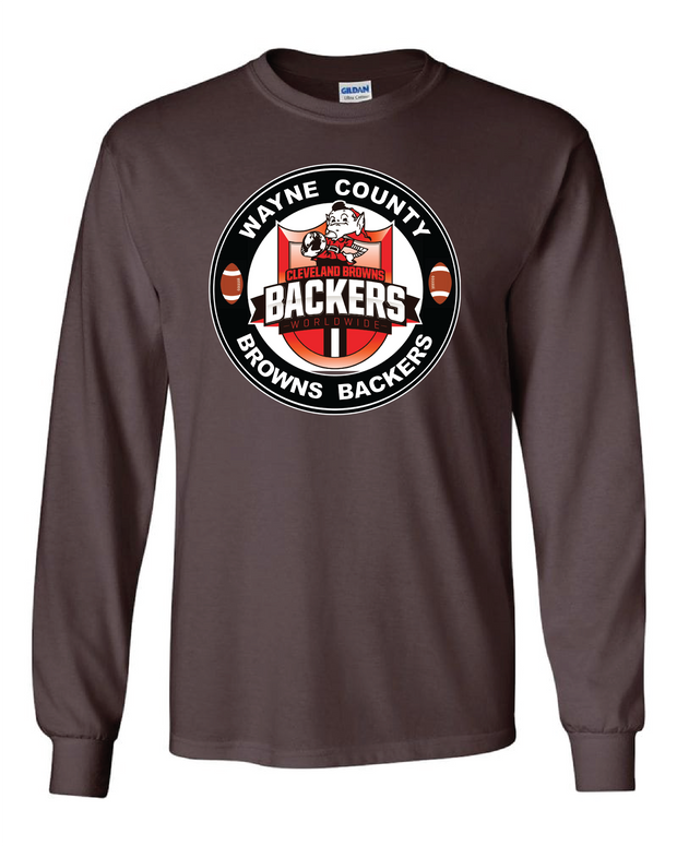 "Wayne County Browns Backers" Design on Brown