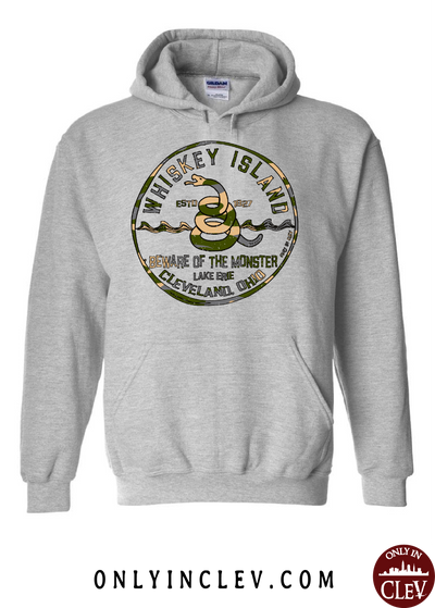 Whiskey Island Camo Hoodie - Only in Clev