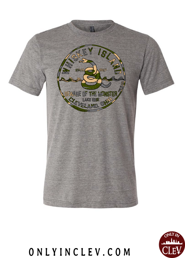 Whiskey Island Camo T-Shirt - Only in Clev