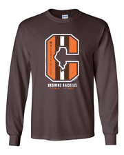 "Whiskey City Backers" Design on Brown