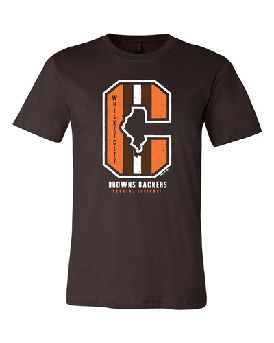 "Whiskey City Backers" Design on Brown