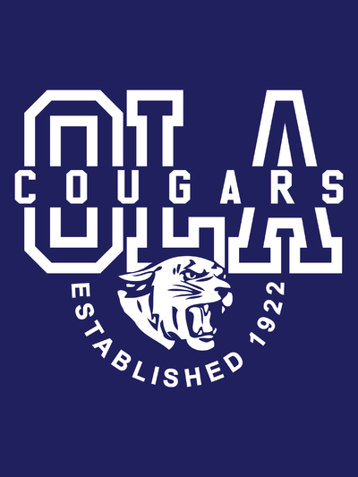 "Our Lady of Angels" Design on Navy