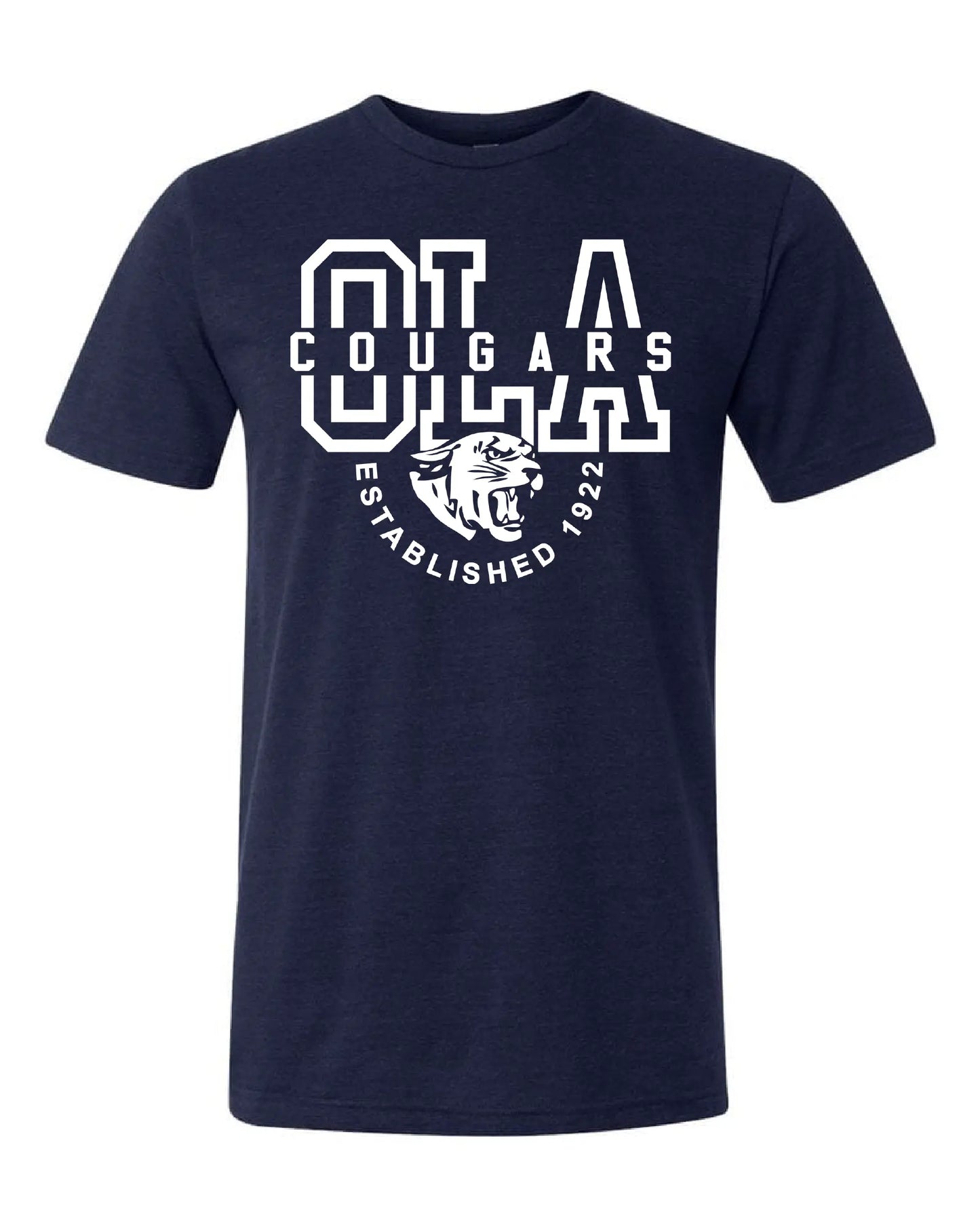 "Our Lady of Angels" Design on Navy - Only in Clev 