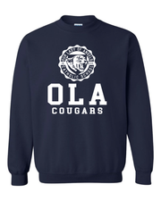 "Our Lady of Angels Crest" Design on Navy