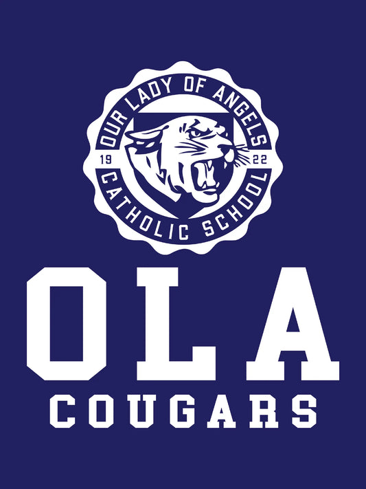 "Our Lady of Angels Crest" Design on Navy - Only in Clev 