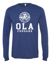 "Our Lady of Angels Crest" Design on Navy