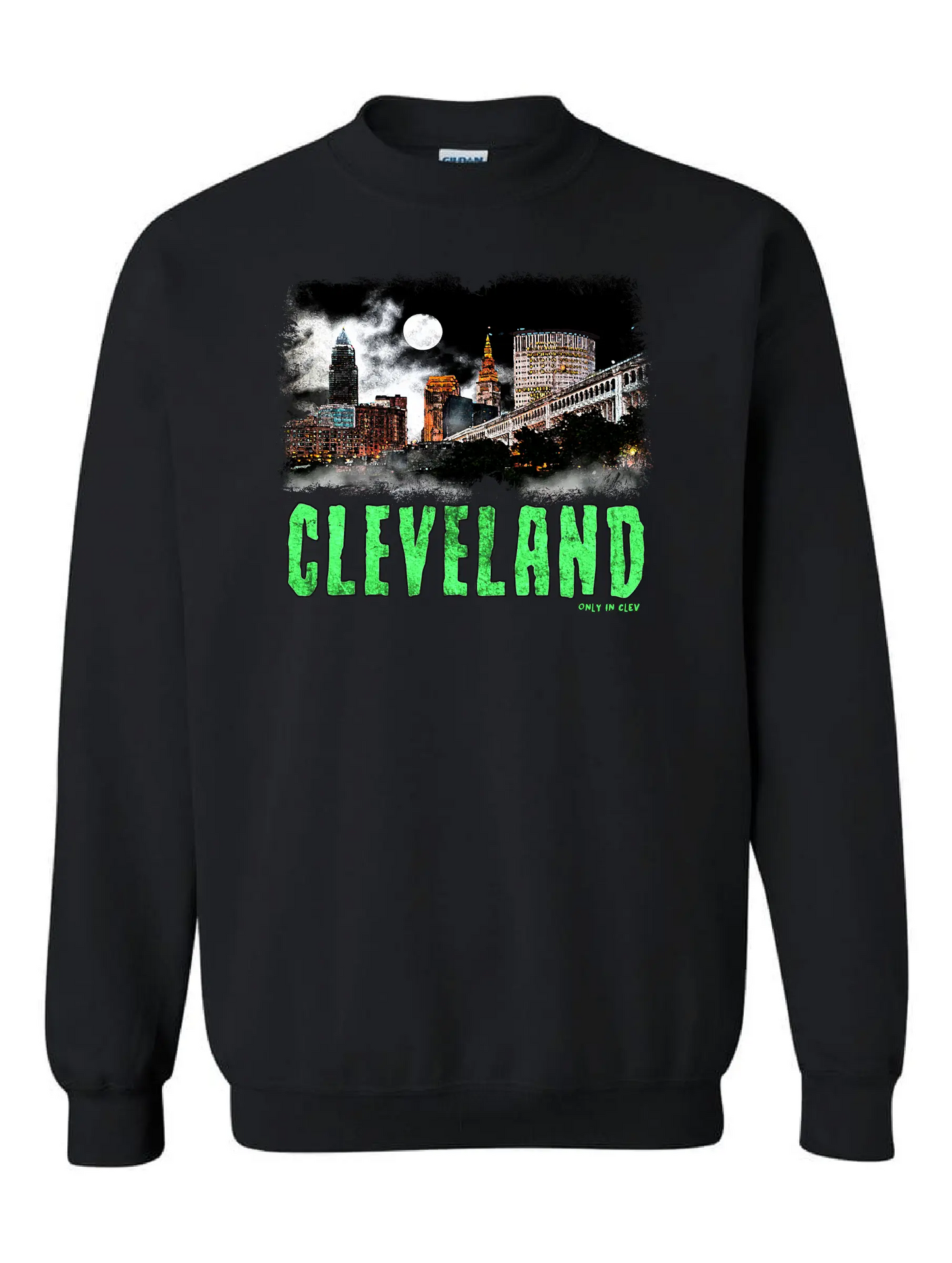 "Cleveland Horror" Design on Black - Only in Clev 
