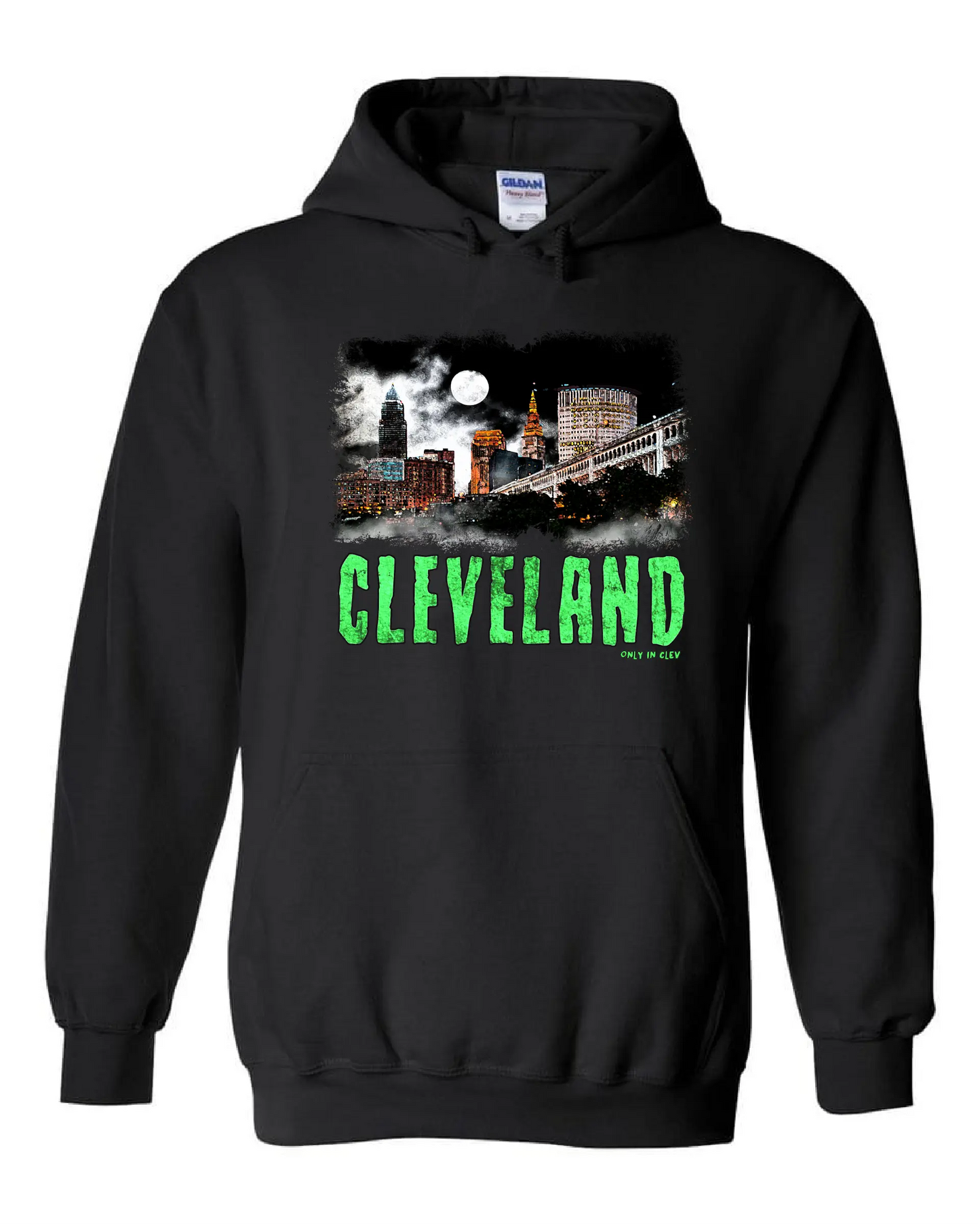 "Cleveland Horror" Design on Black - Only in Clev 