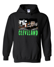 "Cleveland Horror" Design on Black