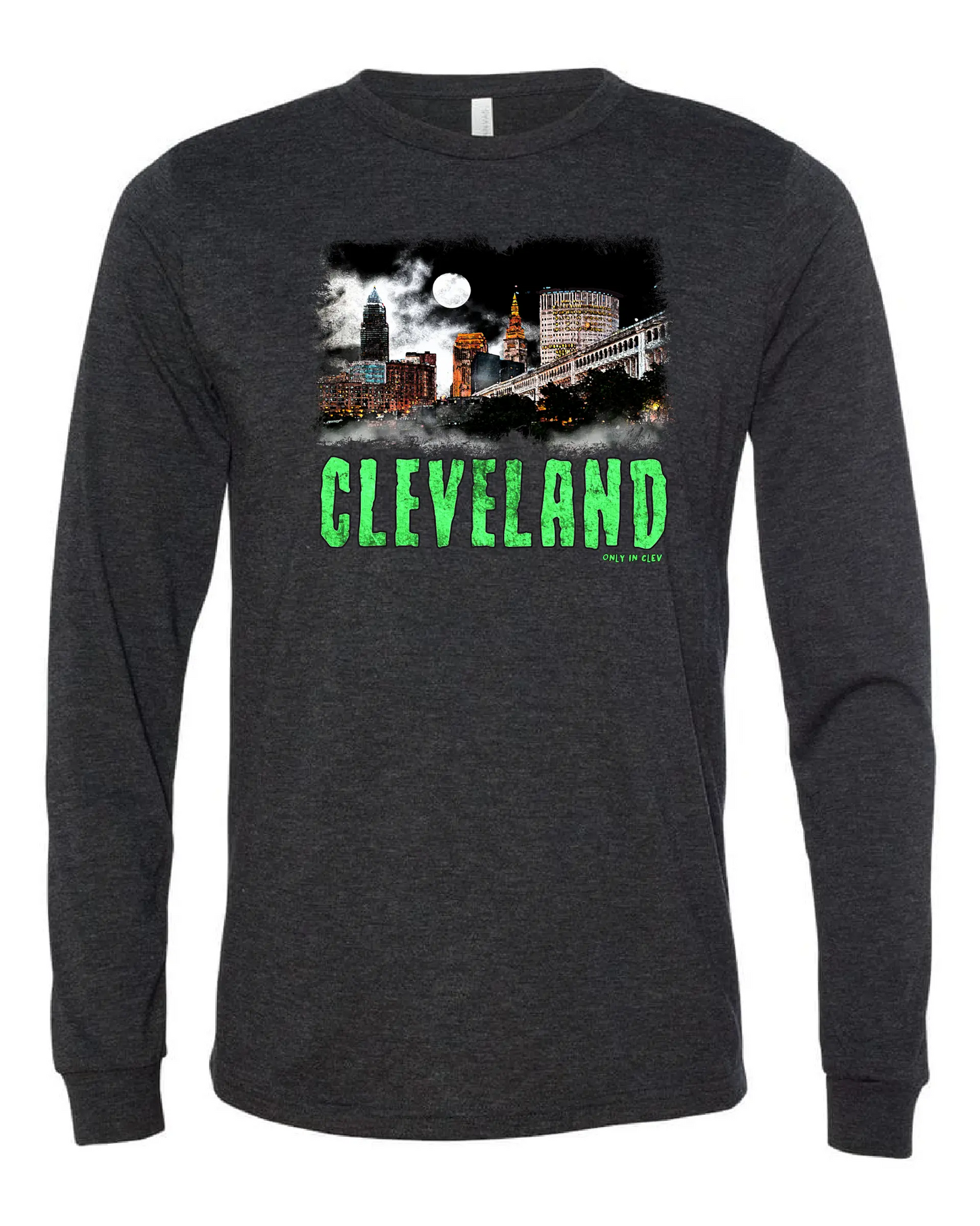 "Cleveland Horror" Design on Black - Only in Clev 