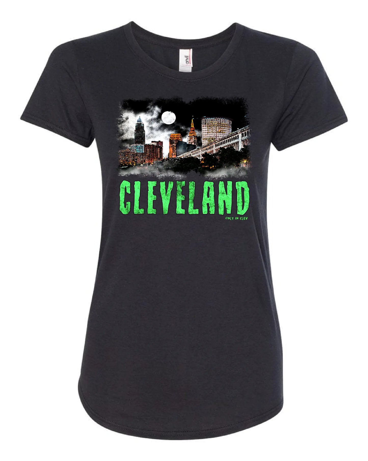 "Cleveland Horror" Design on Black - Only in Clev 