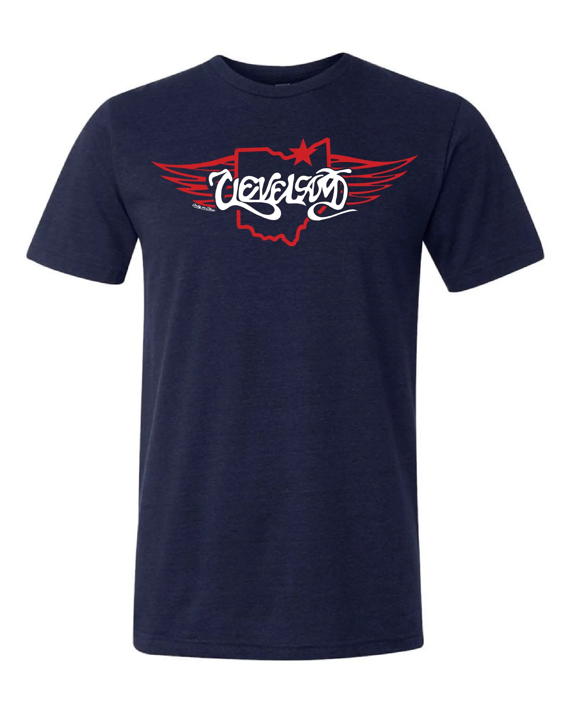 "Cleveland Guardian State" Design on Navy - Only in Clev 