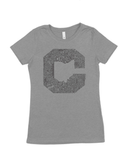 "Block C" Only in Cleveland Design" on Gray - Only in Clev