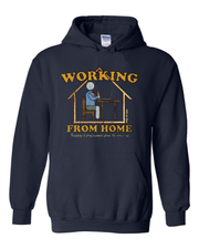 "Work From Home" (Men's) on Navy - Only in Clev