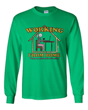 "Work From Home" (Women's) on Kelly Green - Only in Clev
