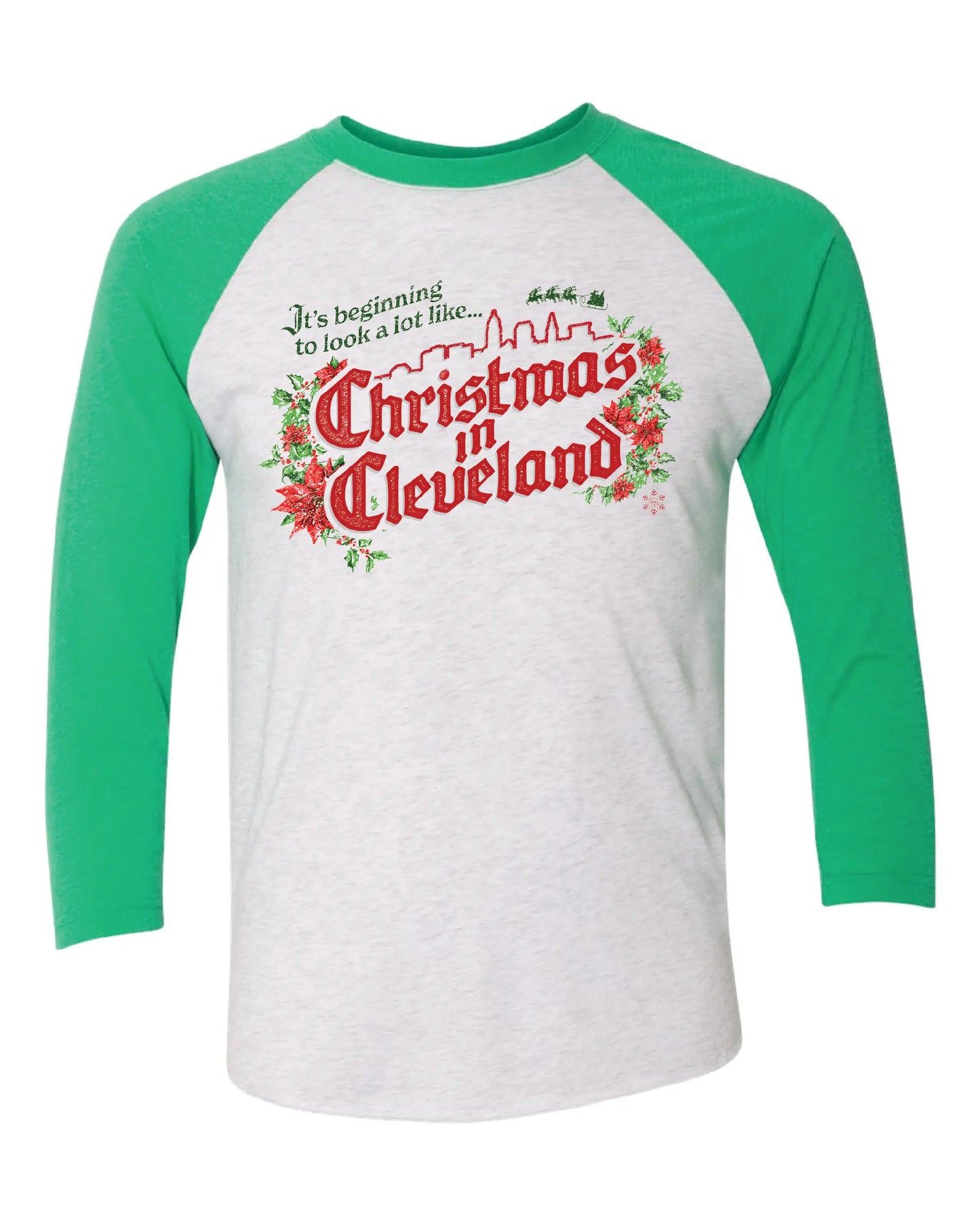 "Cleveland Christmas" on Navy - Only in Clev 