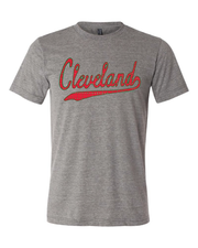 "Cleveland Holiday Script" on Gray